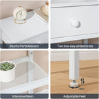 Console Table Slim with 2 Non-Woven Drawers Hallway