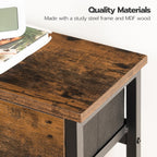 Console Table Slim with 2 Non-Woven Drawers Hallway