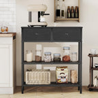 Console Table Slim with 2 Non-Woven Drawers Hallway