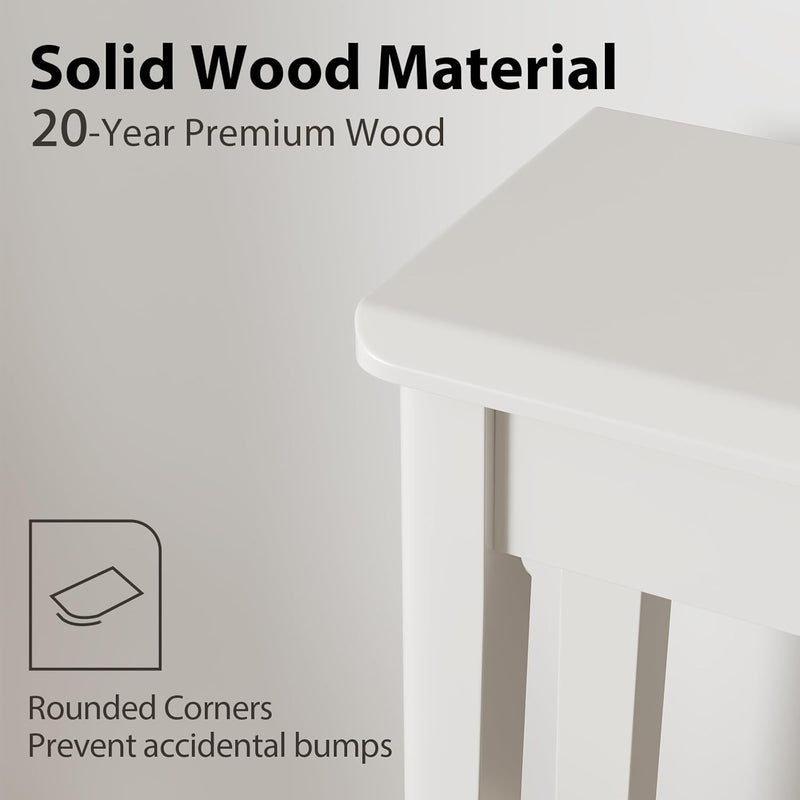 Console Table Slim with Drawers Hallway Storage Compact