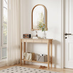 Console Table Slim with Drawers Hallway Storage Compact