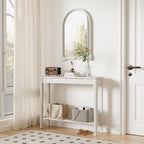Console Table Slim with Drawers Hallway Storage Compact