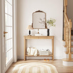 Console Table Slim with Drawers Hallway Storage Compact