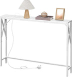 Console Table with Charging Station 100CM Narrow (2 Pack)