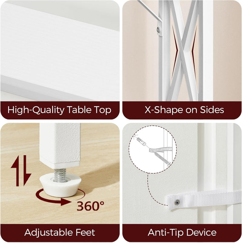 Console Table with Charging Station 100CM Narrow (2 Pack)