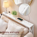 Console Table with Charging Station 100CM Narrow (2 Pack)