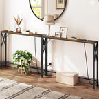 Console Table with Charging Station 100CM Narrow (2 Pack)