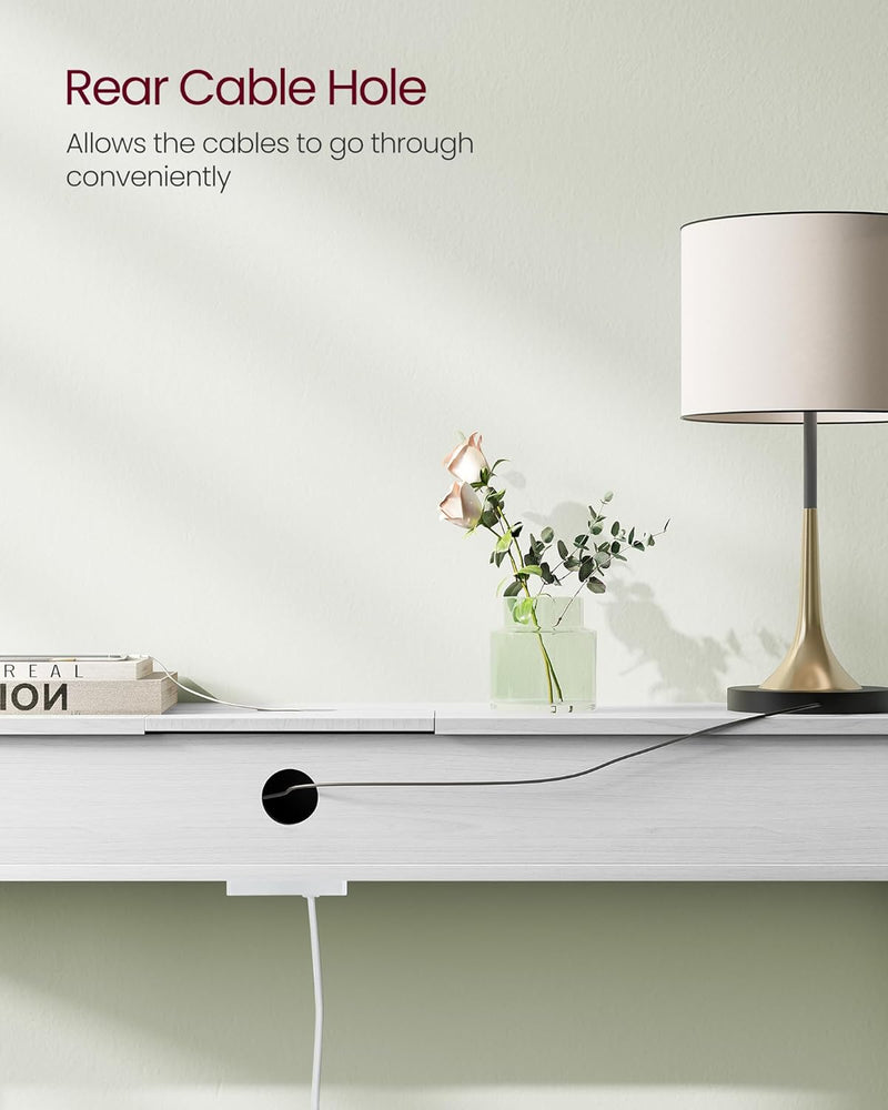 Console Table with Charging Station Slim for Hallway