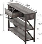 Console Table with Drawer Shelves 100CM Hallway Storage