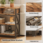 Console Table with Drawer Shelves 100CM Hallway Storage