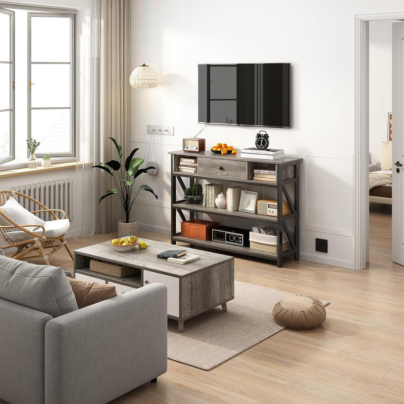 Console Table with Drawer Shelves 100CM Hallway Storage