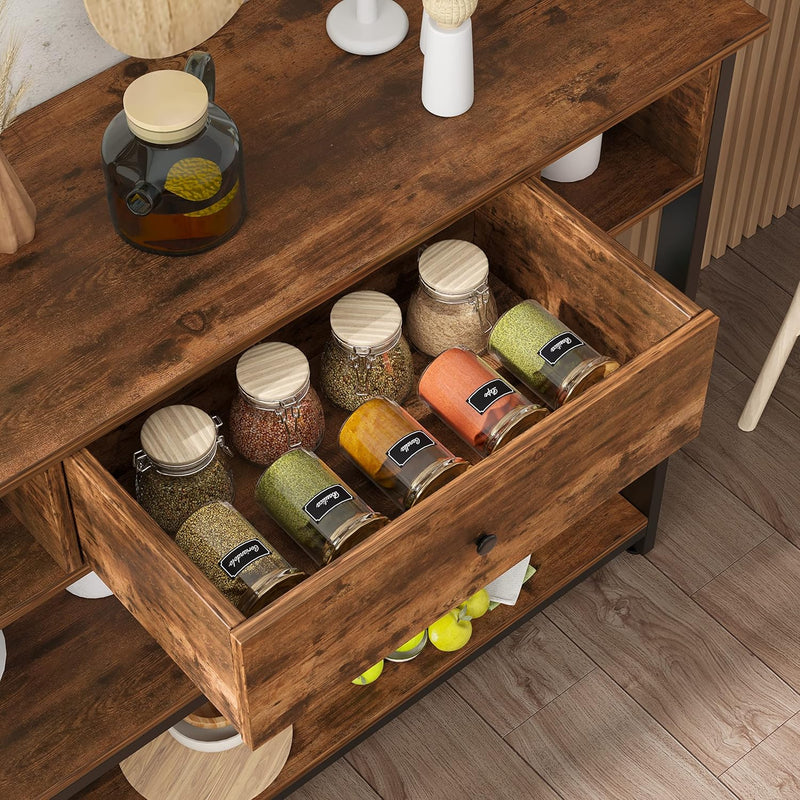 Console Table with Drawer Shelves 100CM Hallway Storage