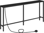 Console Table with Power Outlet Narrow