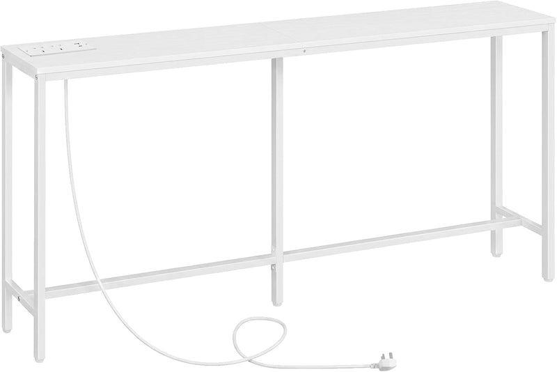 Console Table with Power Outlet Narrow