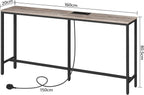 Console Table with Power Outlet Narrow