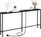 Console Table with Power Outlet Narrow