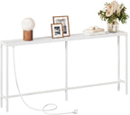 Console Table with Power Outlet Narrow