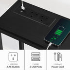 Console Table with Power Outlet Narrow