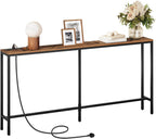 Console Table with Power Outlet Narrow