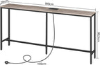 Console Table with Power Outlet Narrow