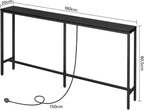 Console Table with Power Outlet Narrow