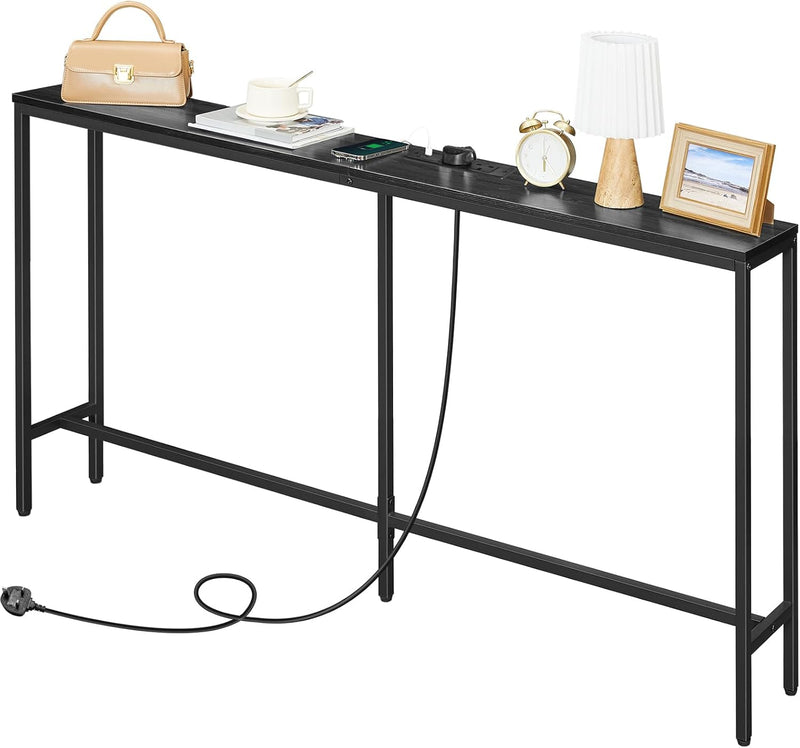 Console Table with Power Outlet Narrow
