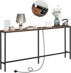 Console Table with Power Outlet Narrow