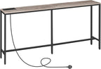 Console Table with Power Outlet Narrow