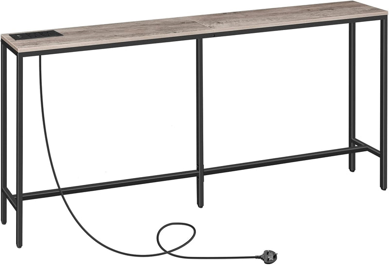 Console Table with Power Outlet Narrow