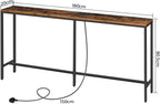 Console Table with Power Outlet Narrow