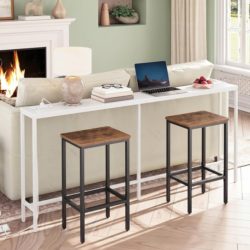 Console Table with Power Outlet Narrow
