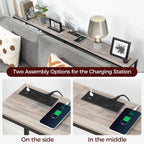 Console Table with Power Outlet Narrow