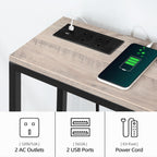 Console Table with Power Outlet Narrow