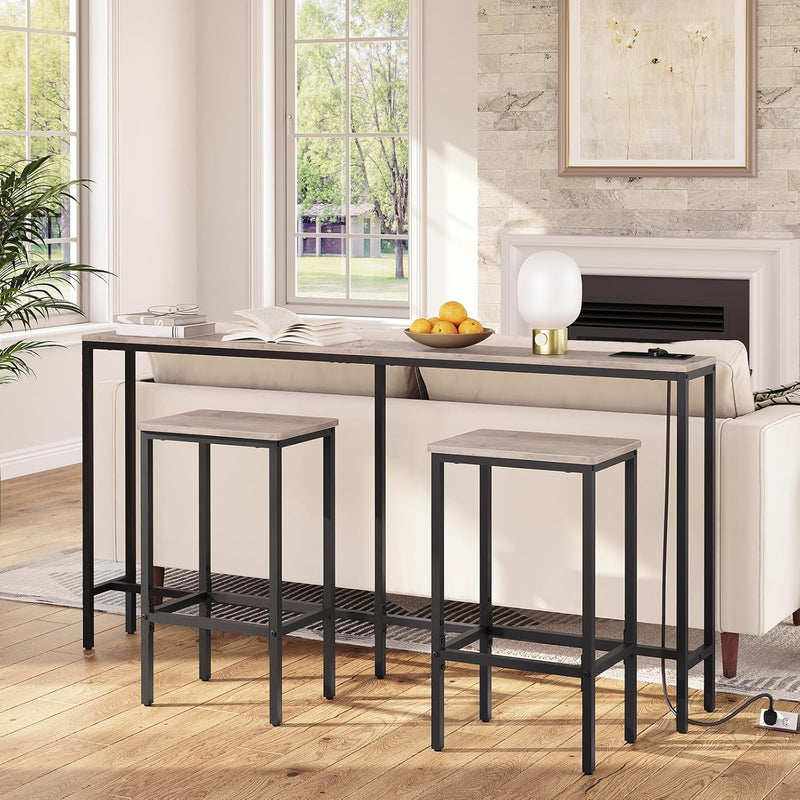 Console Table with Power Outlet Narrow