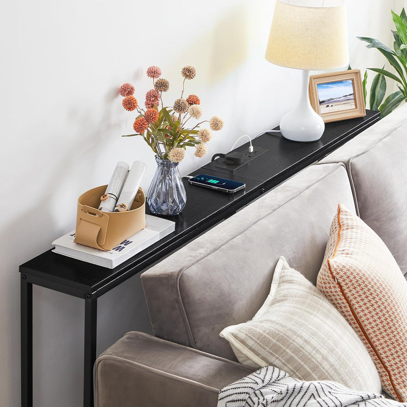 Console Table with Power Outlet Narrow