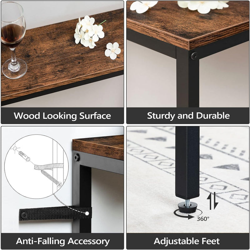 Console Table with Power Outlet Narrow