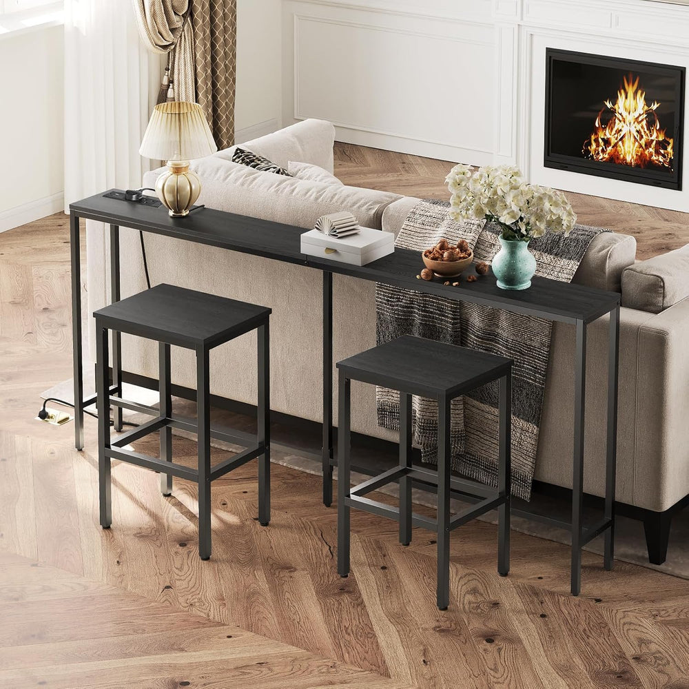 Console Table with Power Outlet Narrow