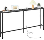 Console Table with Power Outlets 160CM Narrow