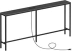 Console Table with Power Outlets 160CM Narrow