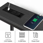 Console Table with Power Outlets 160CM Narrow