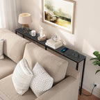 Console Table with Power Outlets 160CM Narrow