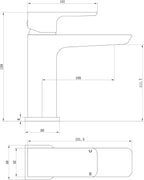 Contemporary Basin Sink Mixer Tap with Pop Up