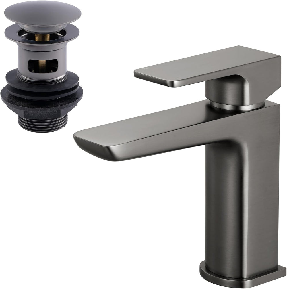 Contemporary Basin Sink Mixer Tap with Pop Up