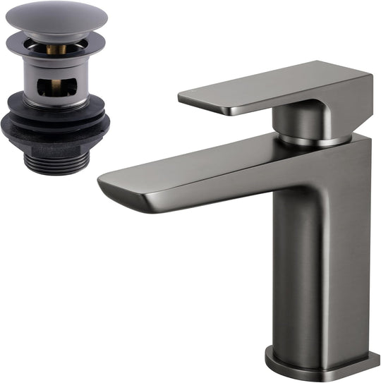 Contemporary Basin Sink Mixer Tap with Pop Up