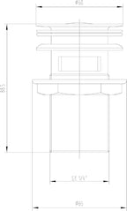 Contemporary Basin Sink Mixer Tap with Pop Up