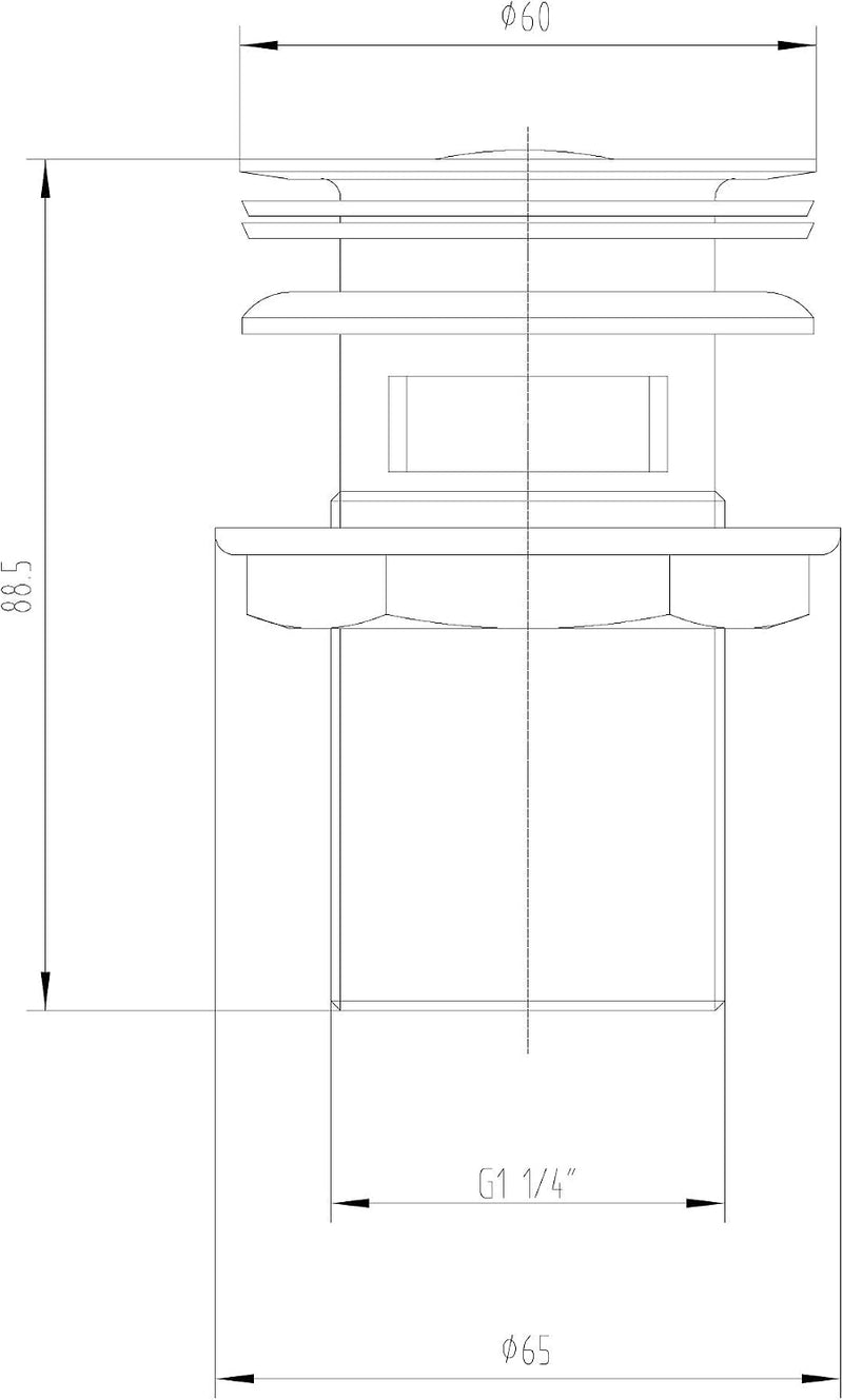 Contemporary Basin Sink Mixer Tap with Pop Up