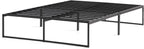 Contemporary Bed Frame Metal with Steel Slats 30