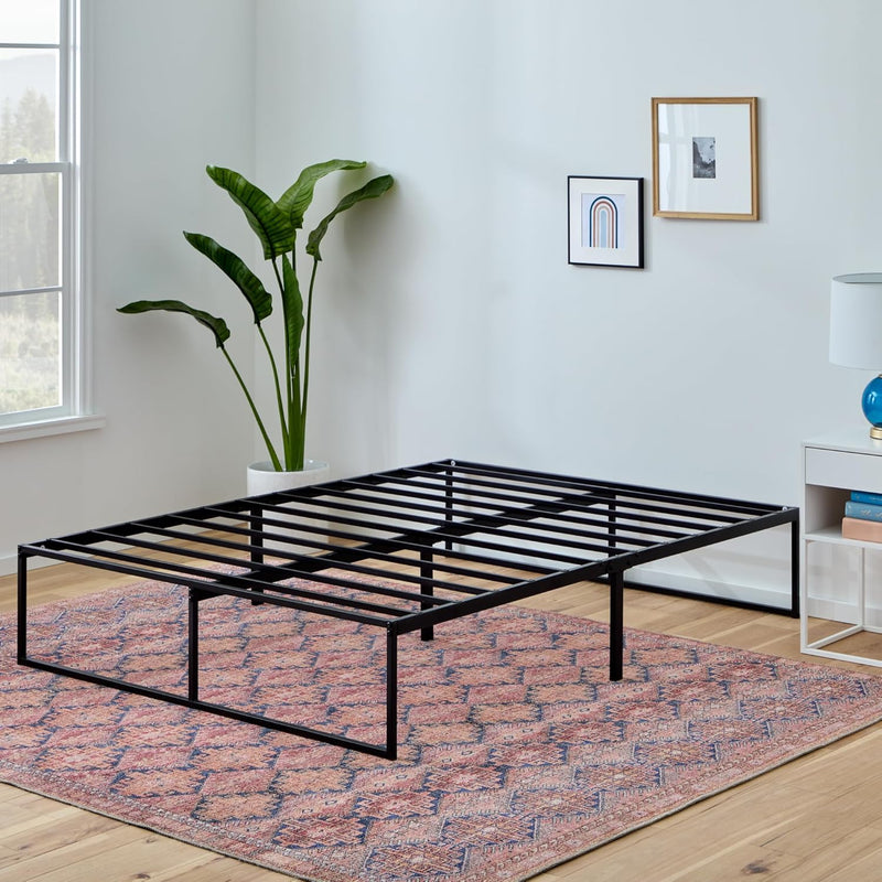 Contemporary Bed Frame Metal with Steel Slats 30