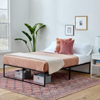 Contemporary Bed Frame Metal with Steel Slats 30