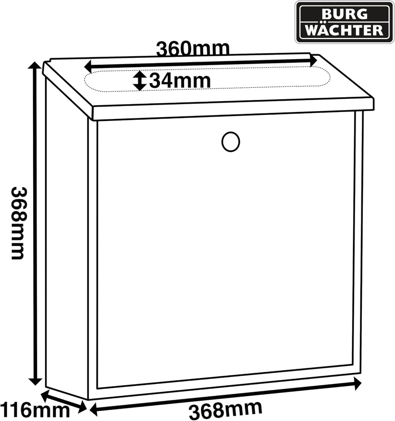 Contemporary Wall Mounted Stainless Steel Lockable Weatherproof